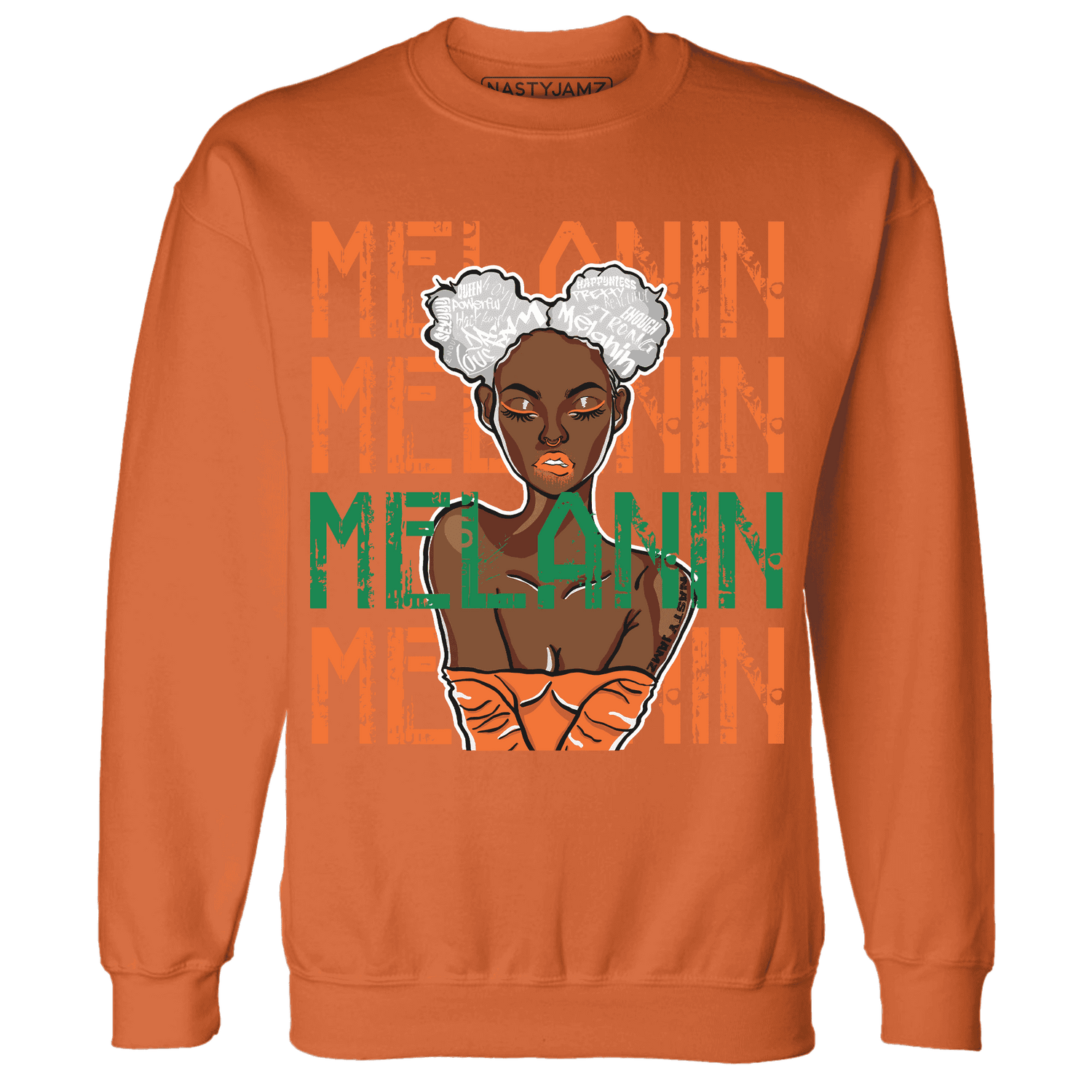 MAM Hurricanes 5s Sweatshirt Match Melanin Girl - NastyJamz