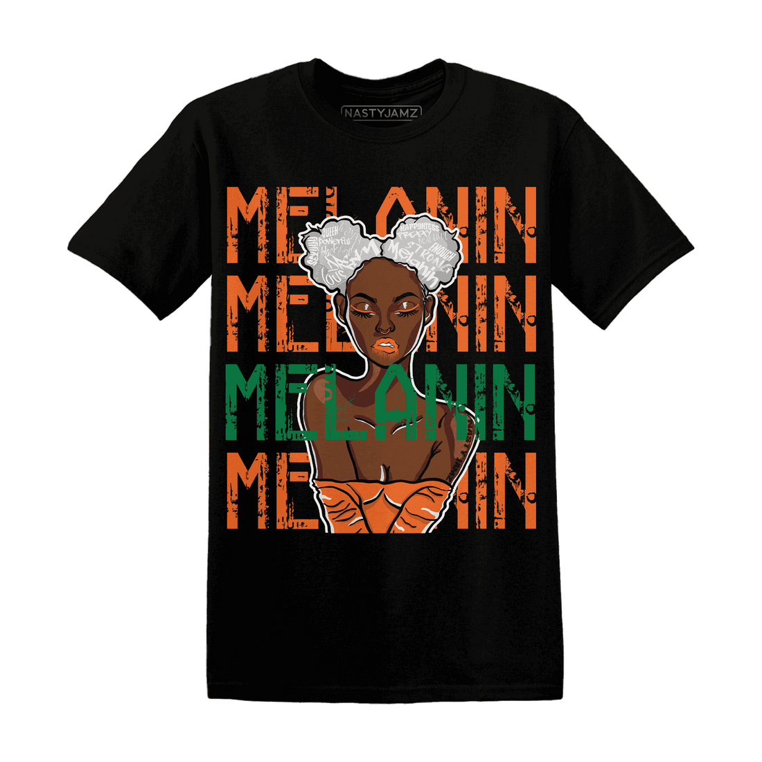 MAM Hurricanes 5s T Shirt Match Melanin Girl - NastyJamz