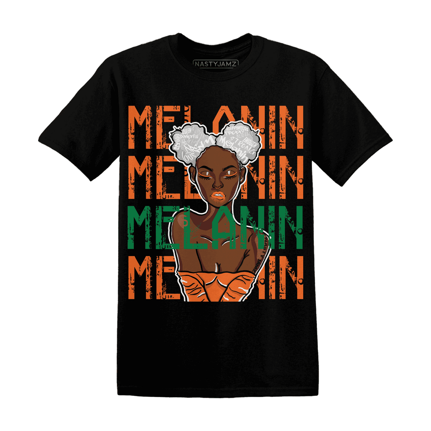 MAM Hurricanes 5s T Shirt Match Melanin Girl - NastyJamz