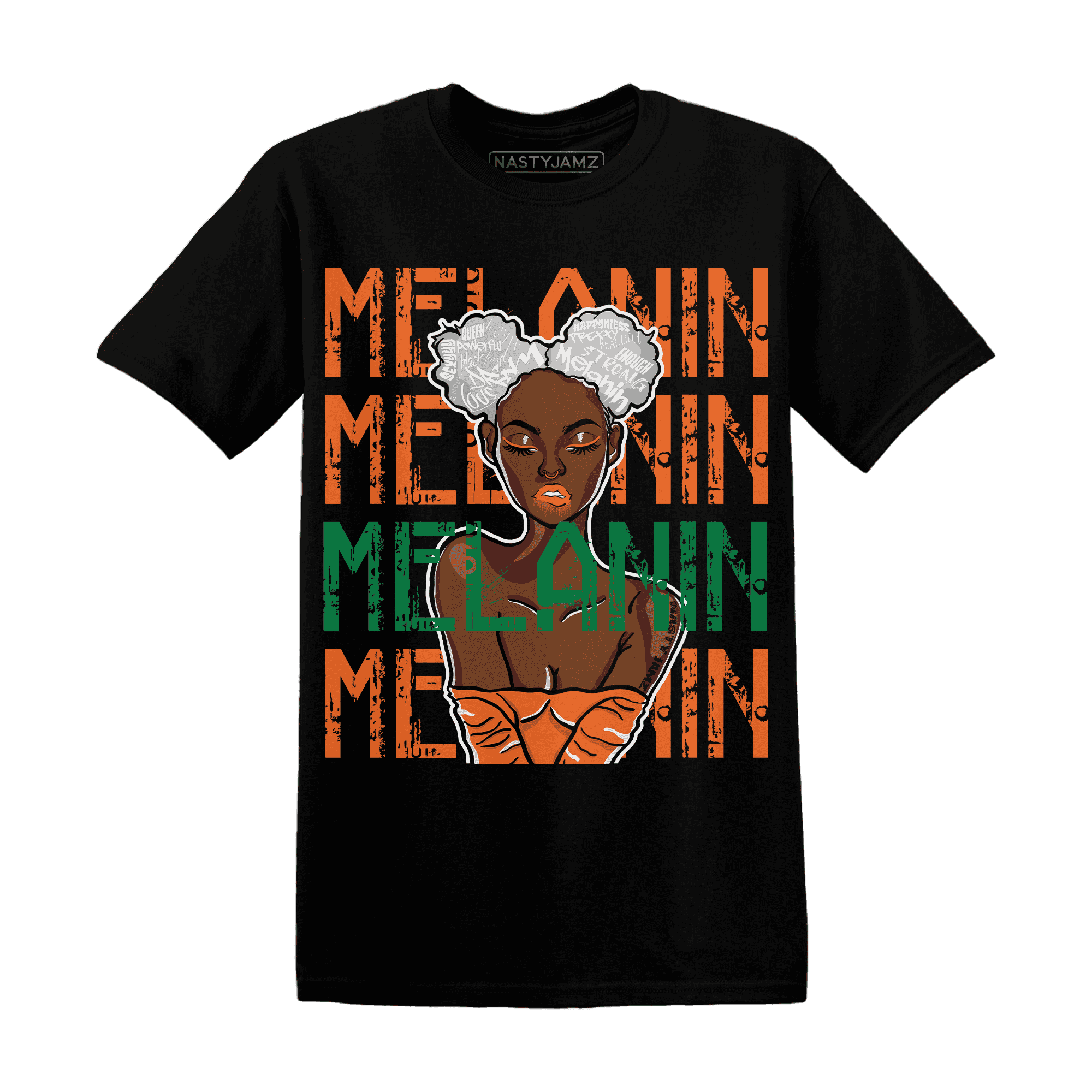 MAM Hurricanes 5s T Shirt Match Melanin Girl - NastyJamz