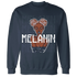 White-Navy-6s-Sweatshirt-Match-Melanin-Girl