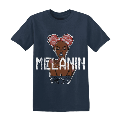 White-Navy-6s-T-Shirt-Match-Melanin-Girl