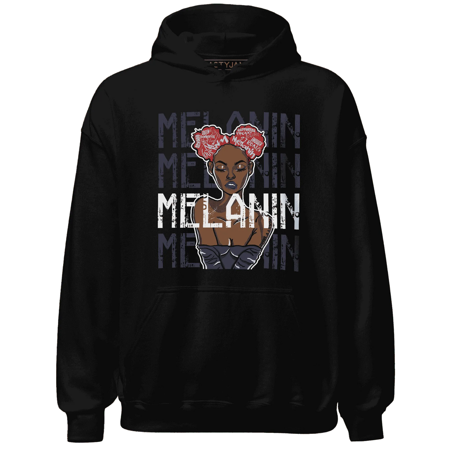 White-Navy-6s-Hoodie-Match-Melanin-Girl