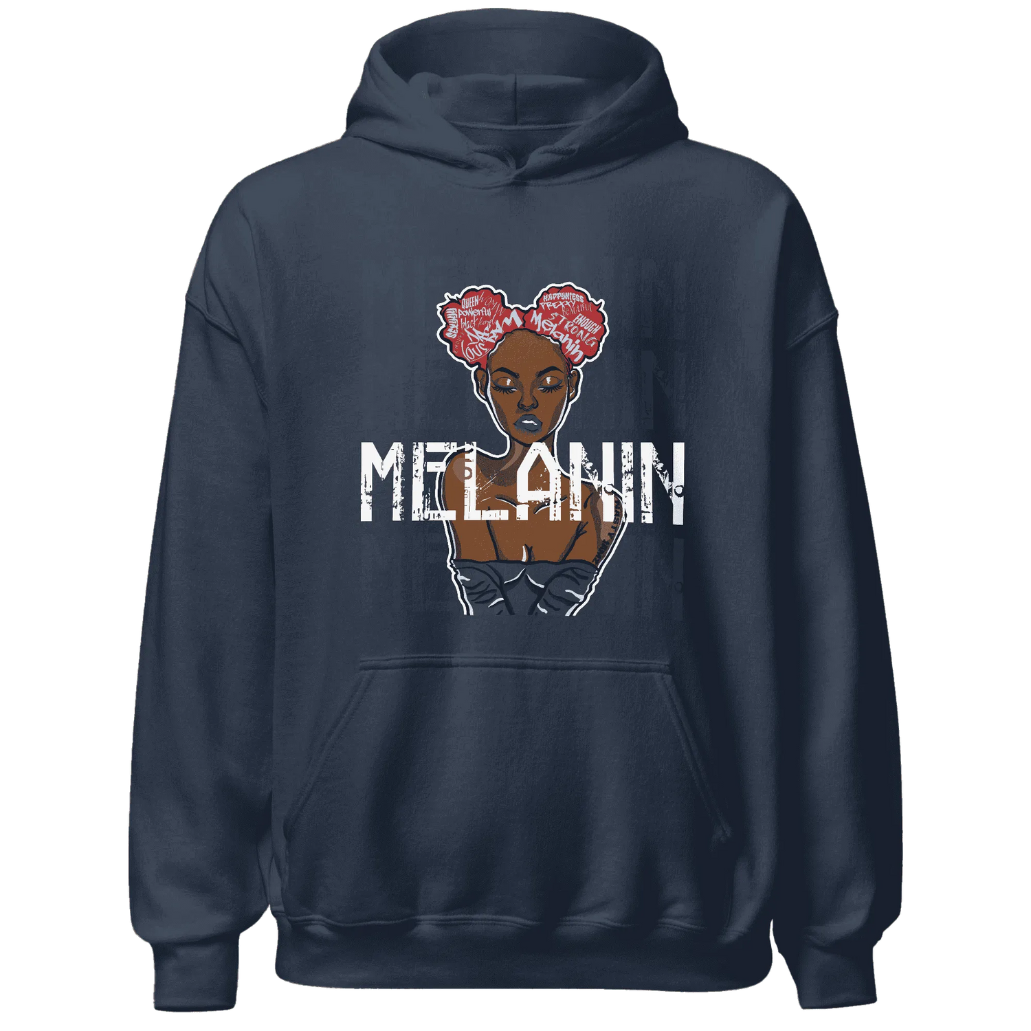 White-Navy-6s-Hoodie-Match-Melanin-Girl