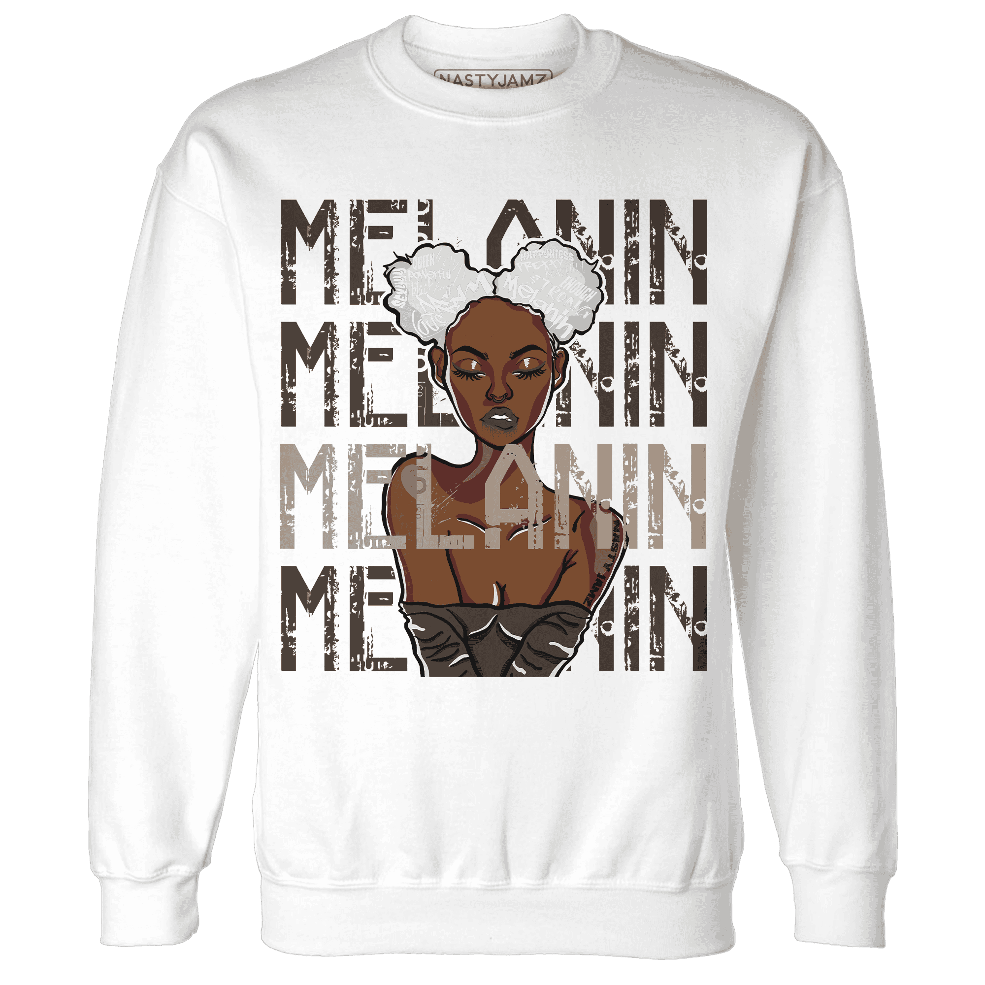 Dunk Low Baroque Brown Sweatshirt Match Melanin Girl - NastyJamz