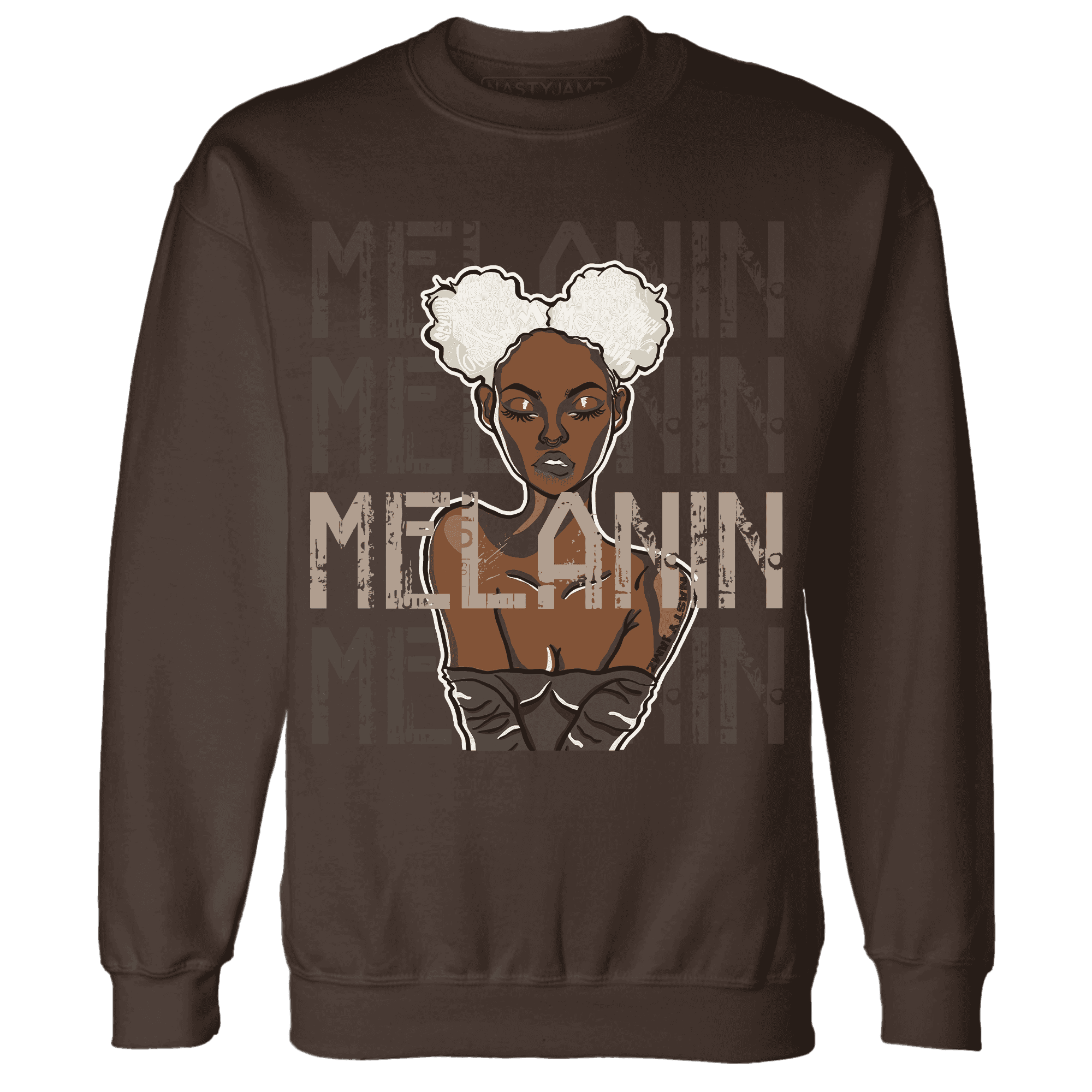 Dunk Low Baroque Brown Sweatshirt Match Melanin Girl - NastyJamz