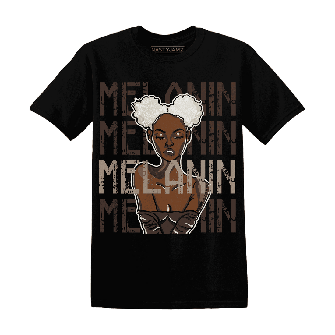 Dunk Low Baroque Brown T Shirt Match Melanin Girl - NastyJamz