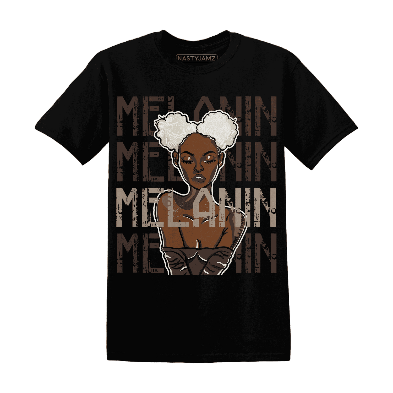 Dunk Low Baroque Brown T Shirt Match Melanin Girl - NastyJamz