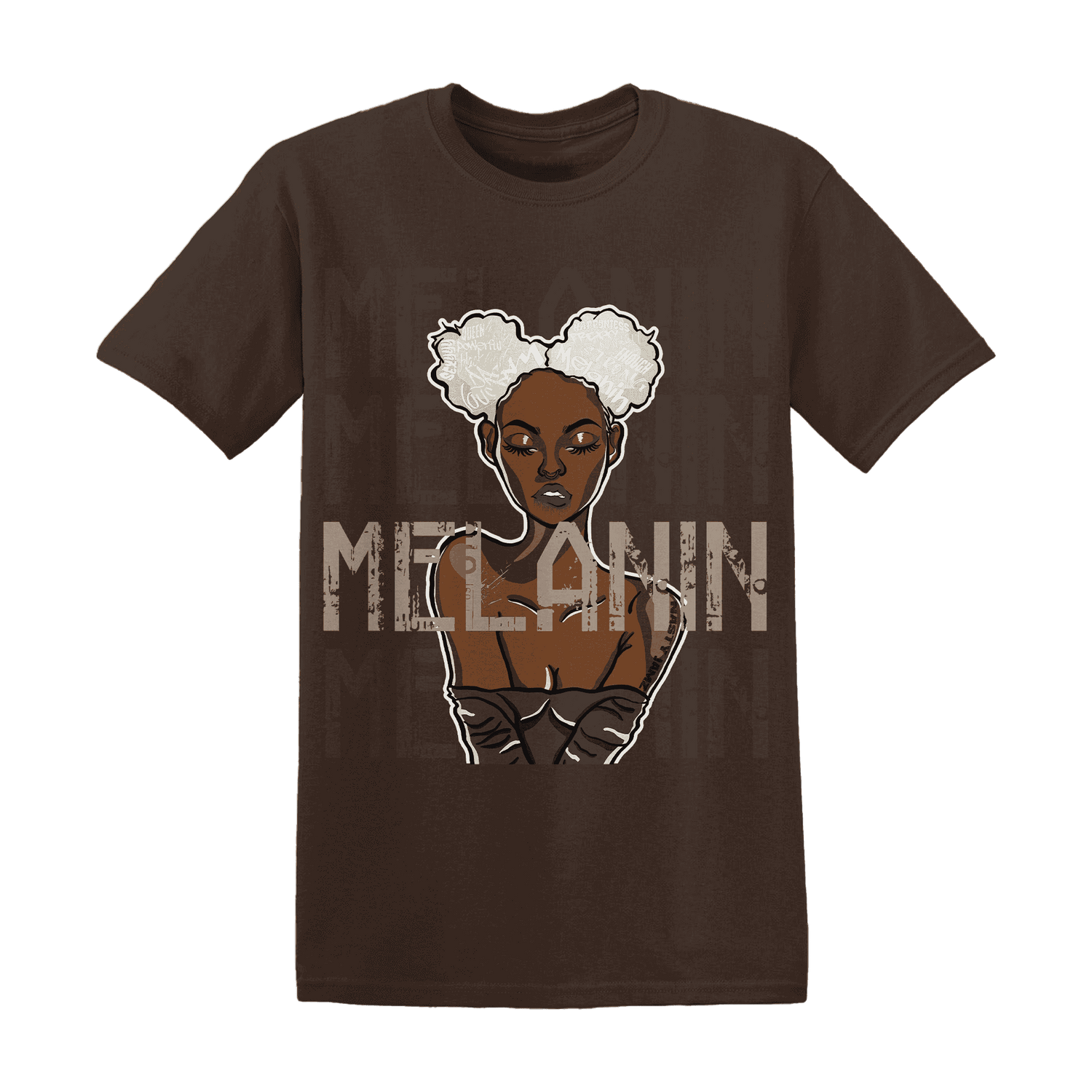 Dunk Low Baroque Brown T Shirt Match Melanin Girl - NastyJamz