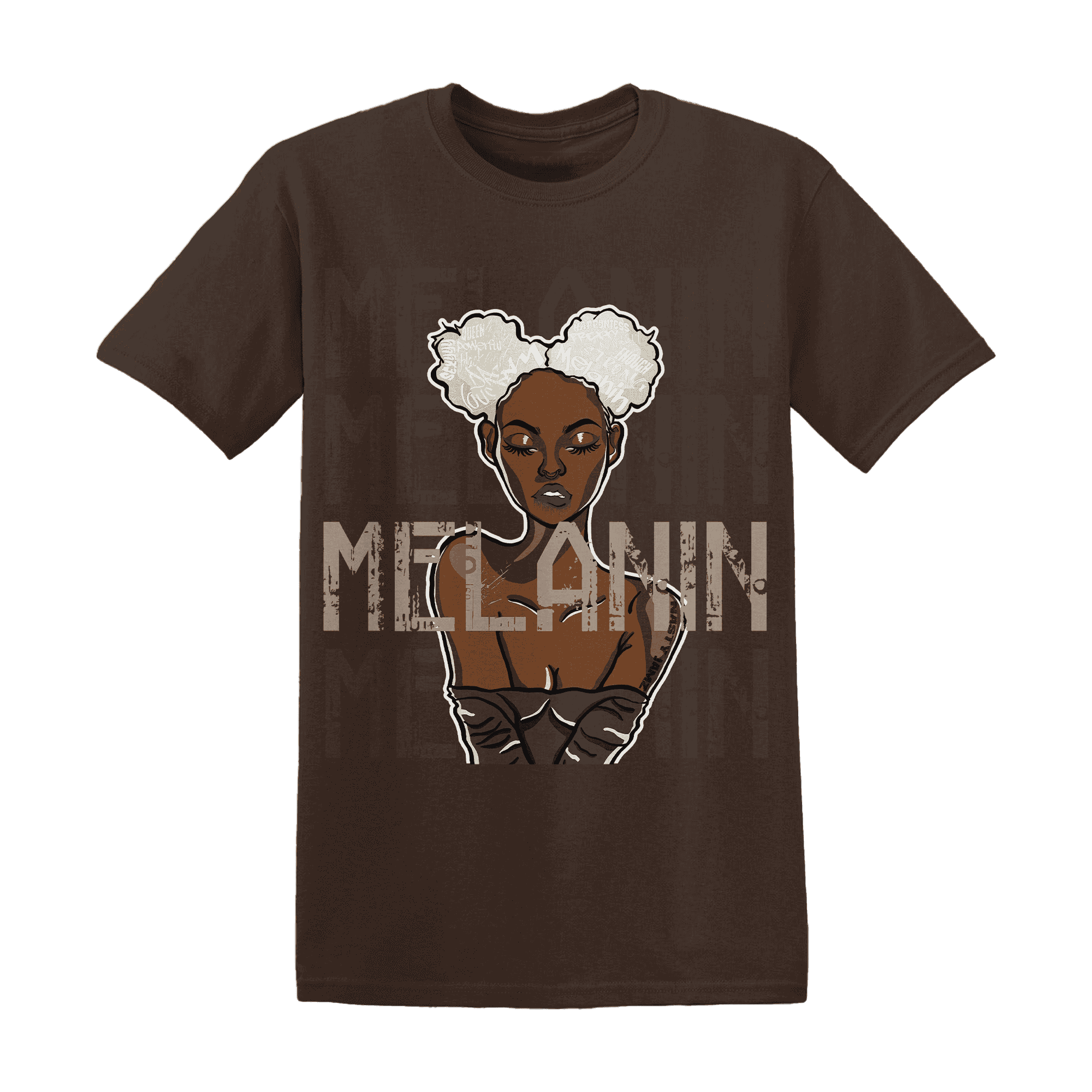 Dunk Low Baroque Brown T Shirt Match Melanin Girl - NastyJamz