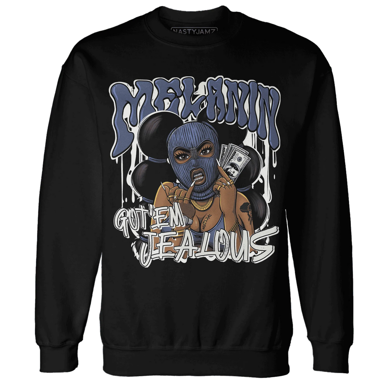 Low-Diffused-Blue-11s-Sweatshirt-Match-Melanin-Got-Em-Jealous