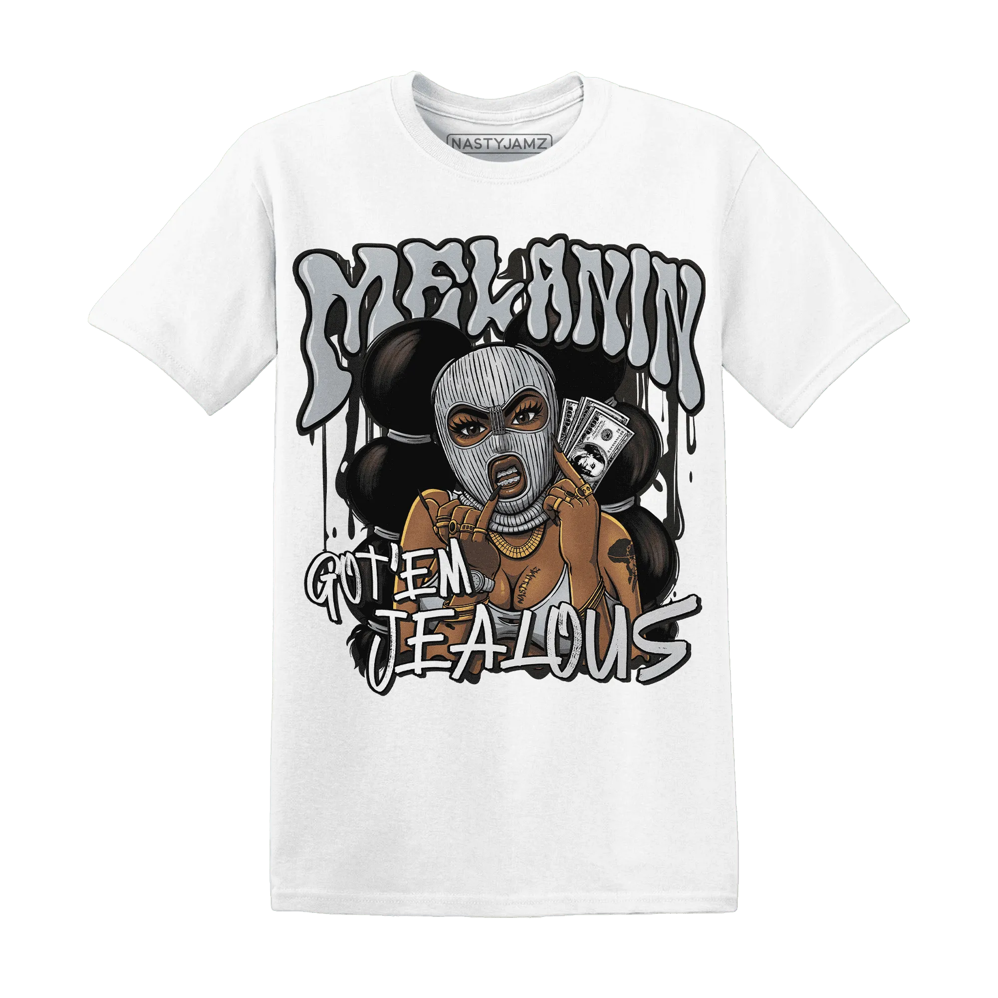 NastyJamz-Wolf-Grey-12s-T-Shirt-Match-Melanin-Got-Em-Jealous