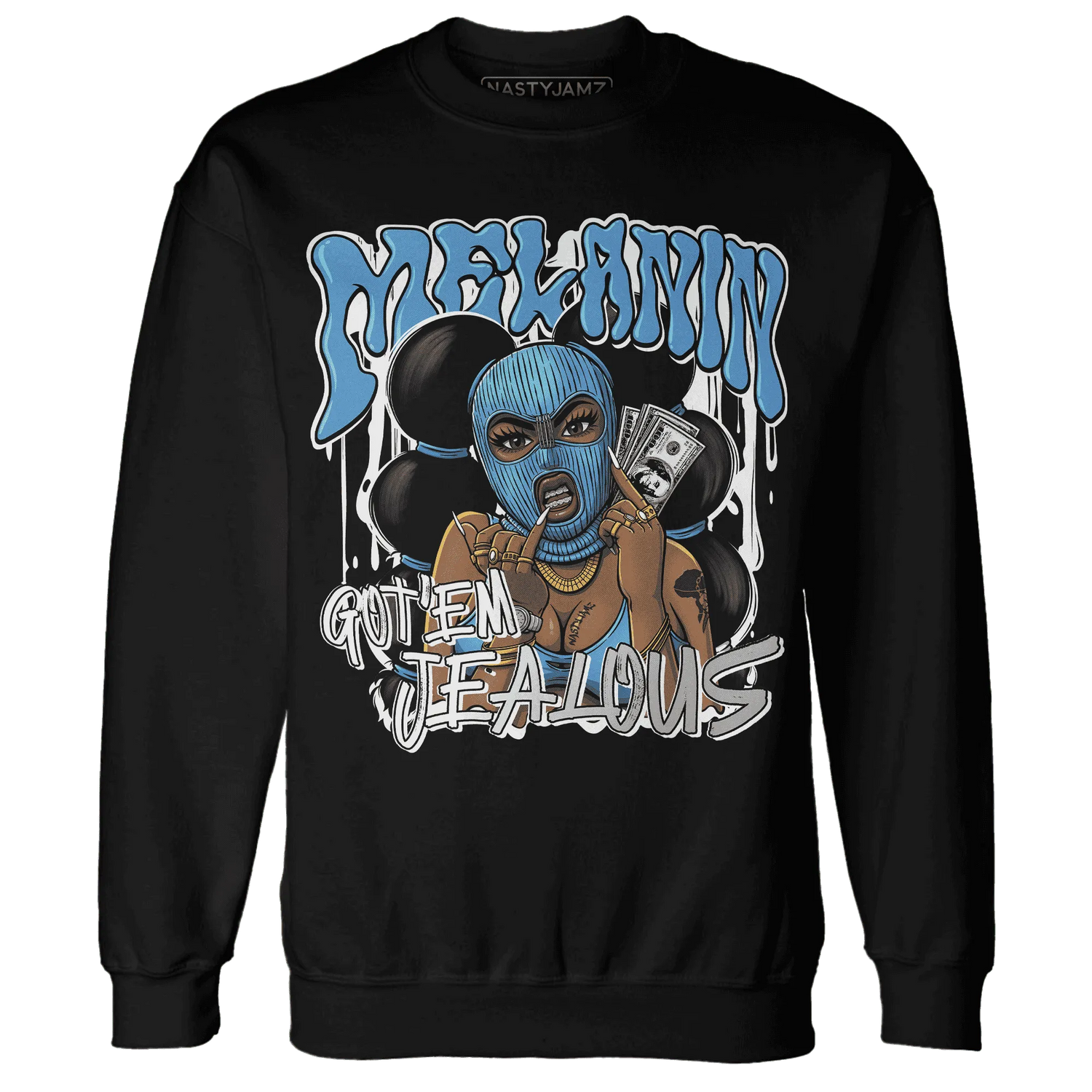 NastyJamz-Carolina-Blue-Univercitii-17s-Sweatshirt-Match-Melanin-Got-Em-Jealous