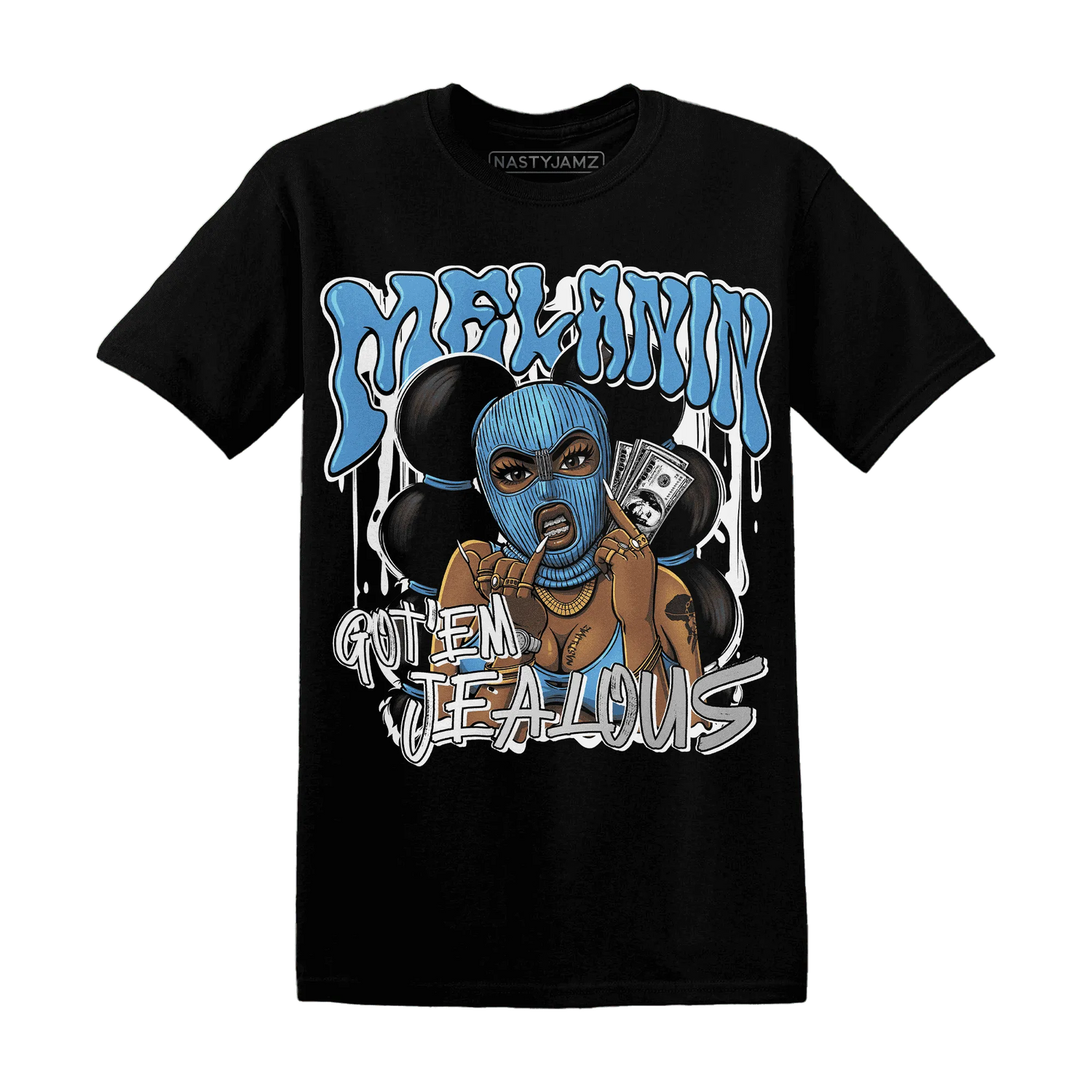 NastyJamz-Carolina-Blue-Univercitii-17s-T-Shirt-Match-Melanin-Got-Em-Jealous