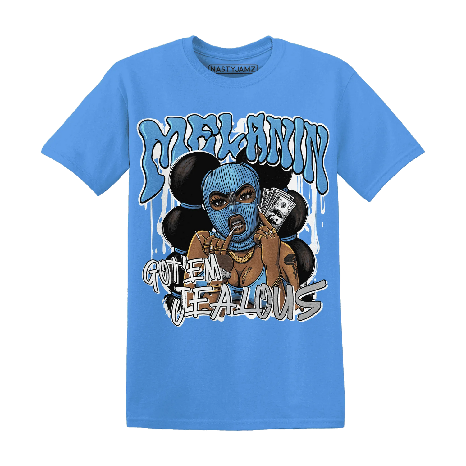 NastyJamz-Carolina-Blue-Univercitii-17s-T-Shirt-Match-Melanin-Got-Em-Jealous