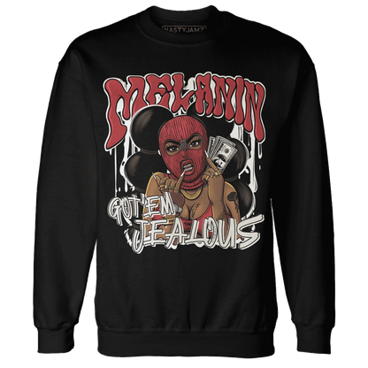 Black-Toe-Reimagined-Red-White-1s-NastyJamz-Sweatshirt-Match-Melanin-Got-Em-Jealous