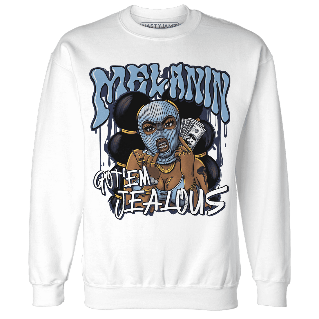 First In Flight 1s Sweatshirt Match Melanin Got Em Jealous - NastyJamz