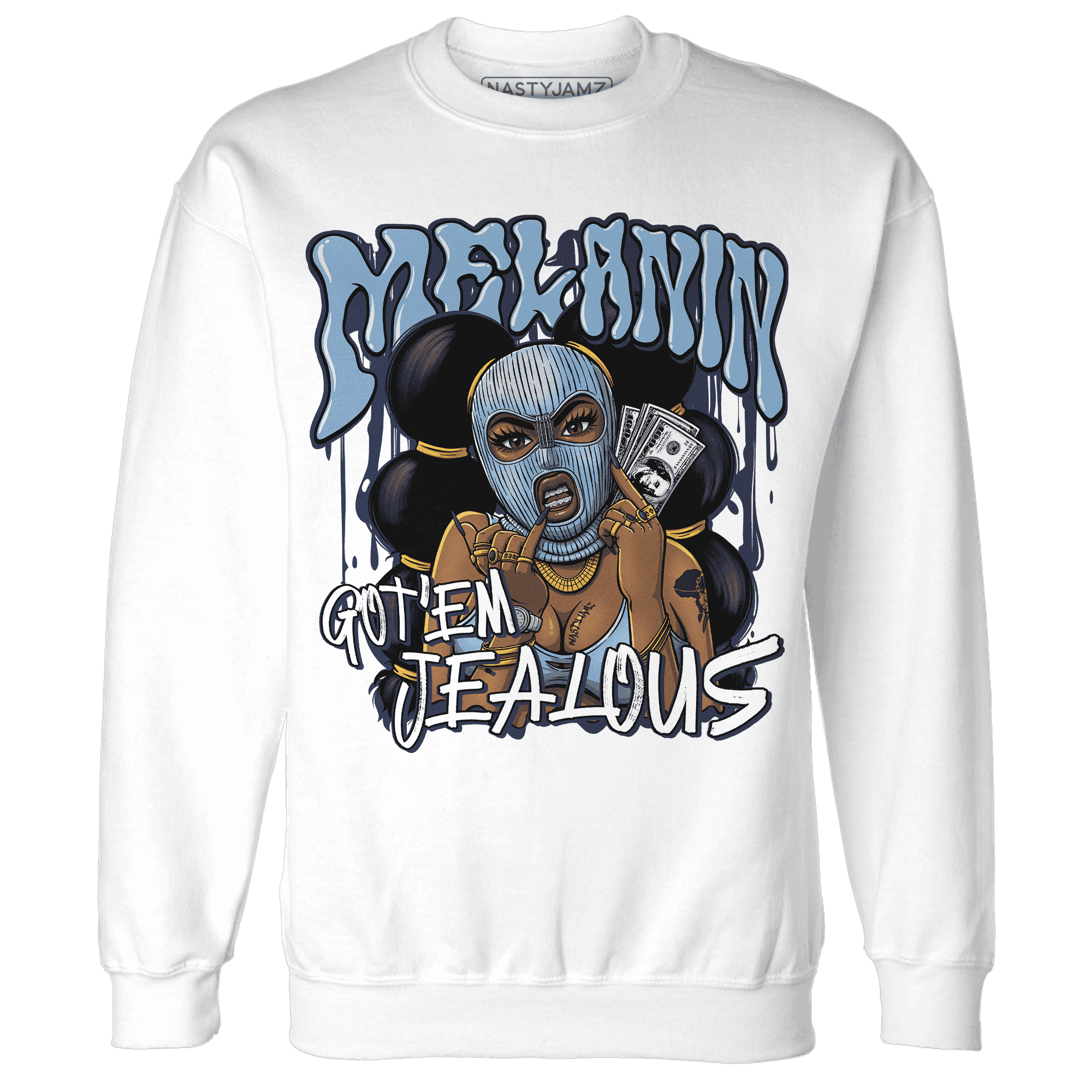 First In Flight 1s Sweatshirt Match Melanin Got Em Jealous - NastyJamz