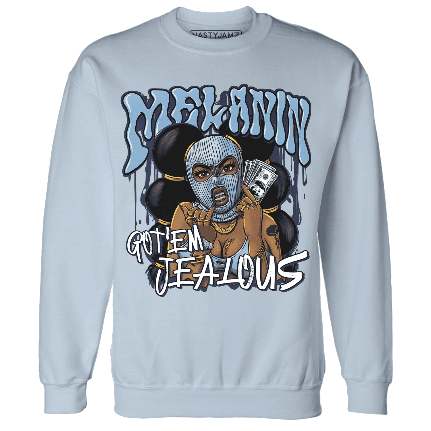 First In Flight 1s Sweatshirt Match Melanin Got Em Jealous - NastyJamz