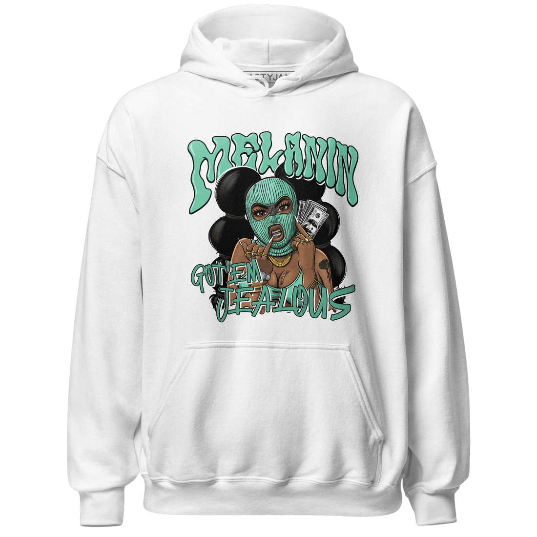 High OG Green Glow 1s Hoodie Match Melanin Got Em Jealous - NastyJamz