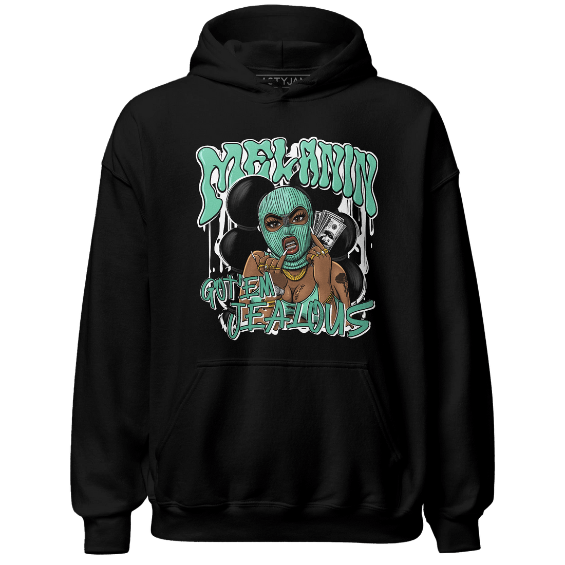 High OG Green Glow 1s Hoodie Match Melanin Got Em Jealous - NastyJamz
