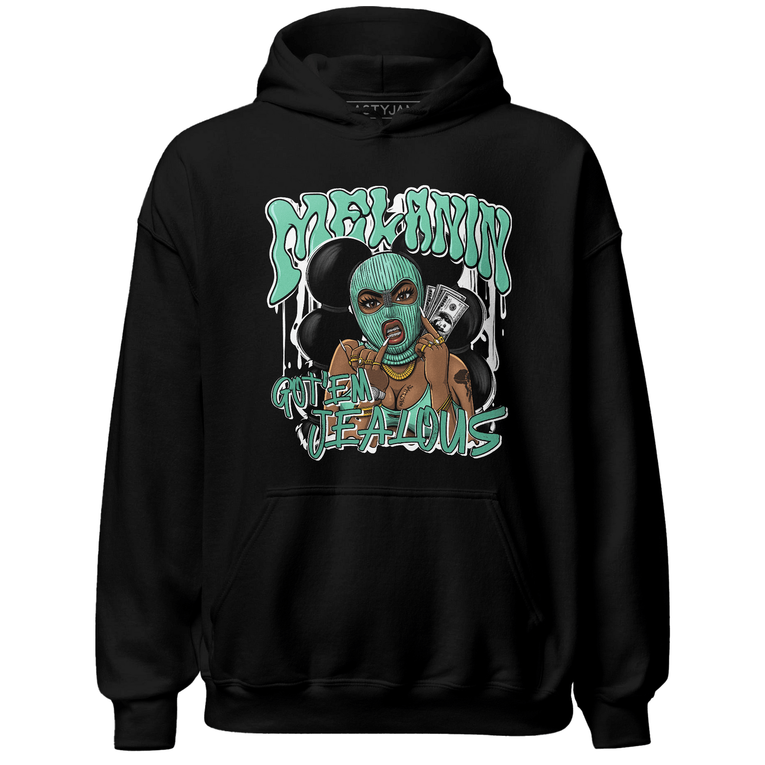 High OG Green Glow 1s Hoodie Match Melanin Got Em Jealous - NastyJamz