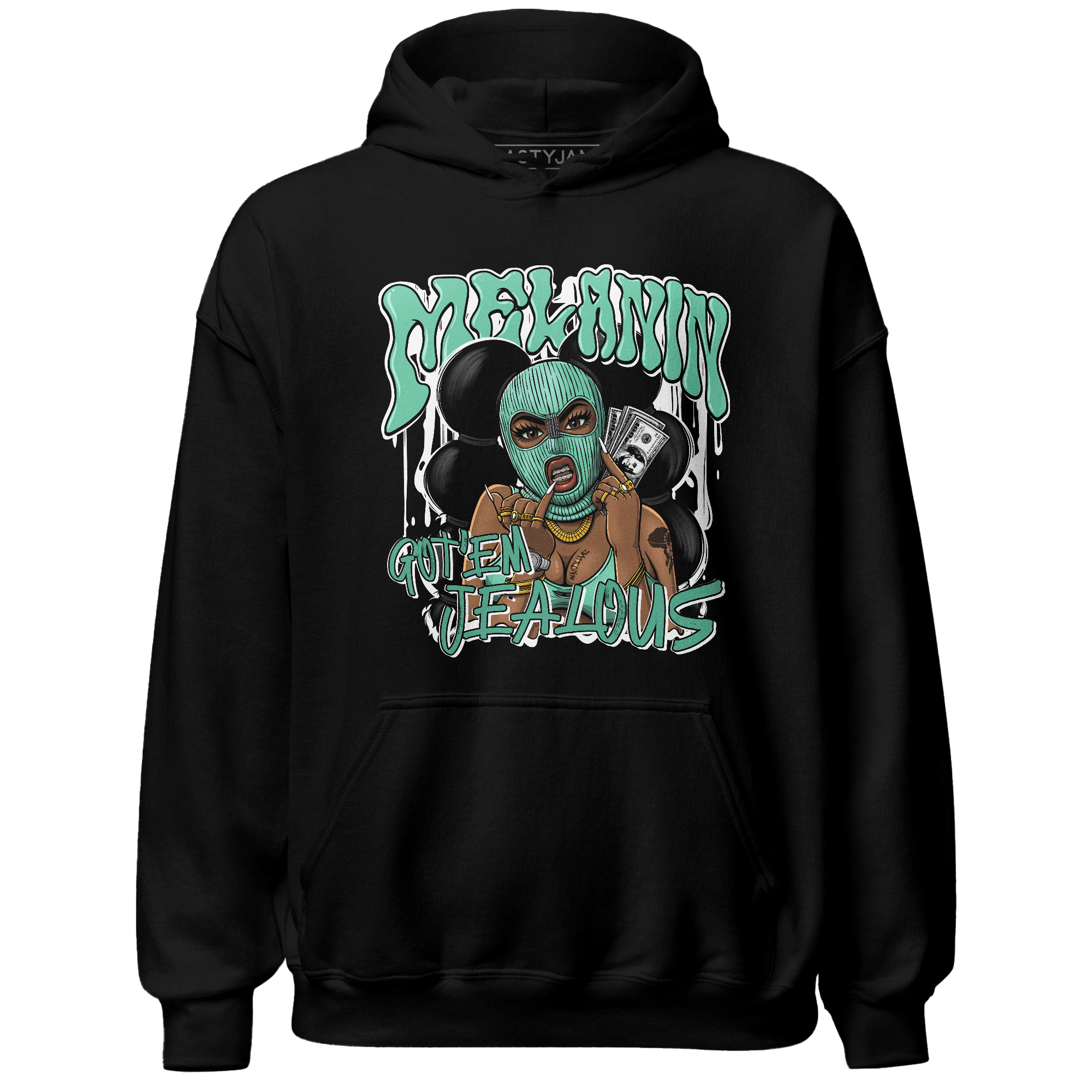 High OG Green Glow 1s Hoodie Match Melanin Got Em Jealous - NastyJamz