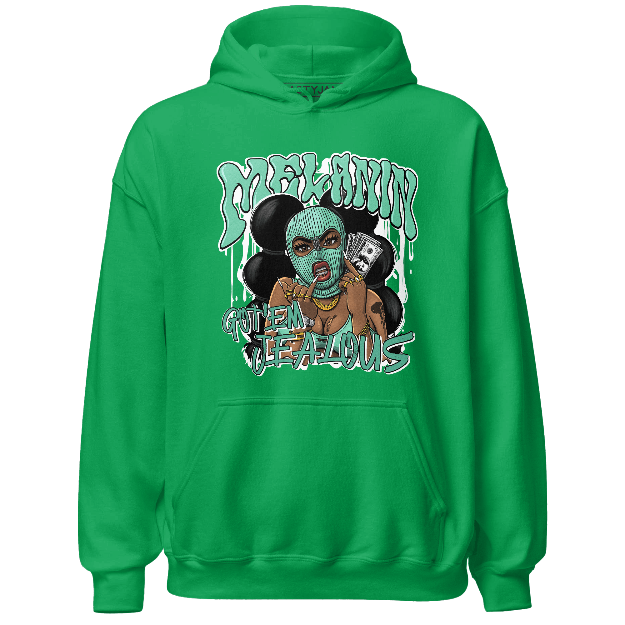 High OG Green Glow 1s Hoodie Match Melanin Got Em Jealous - NastyJamz