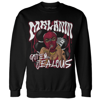 High White Team Red 1s Sweatshirt Match Melanin Got Em Jealous - NastyJamz
