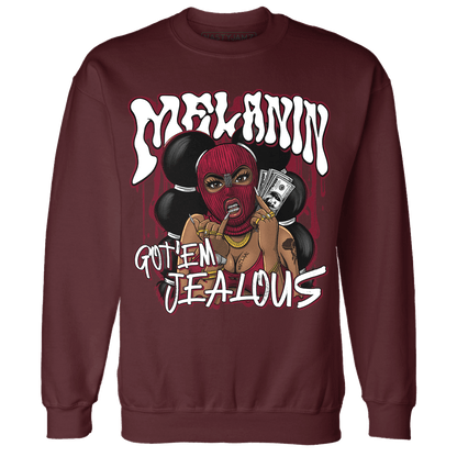 High White Team Red 1s Sweatshirt Match Melanin Got Em Jealous - NastyJamz