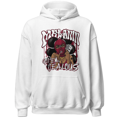 High White Team Red 1s Hoodie Match Melanin Got Em Jealous - NastyJamz