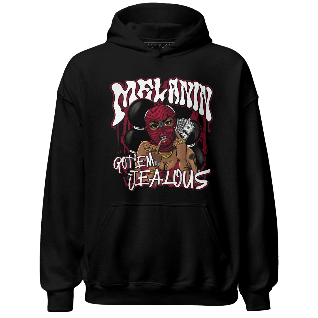 High White Team Red 1s Hoodie Match Melanin Got Em Jealous - NastyJamz