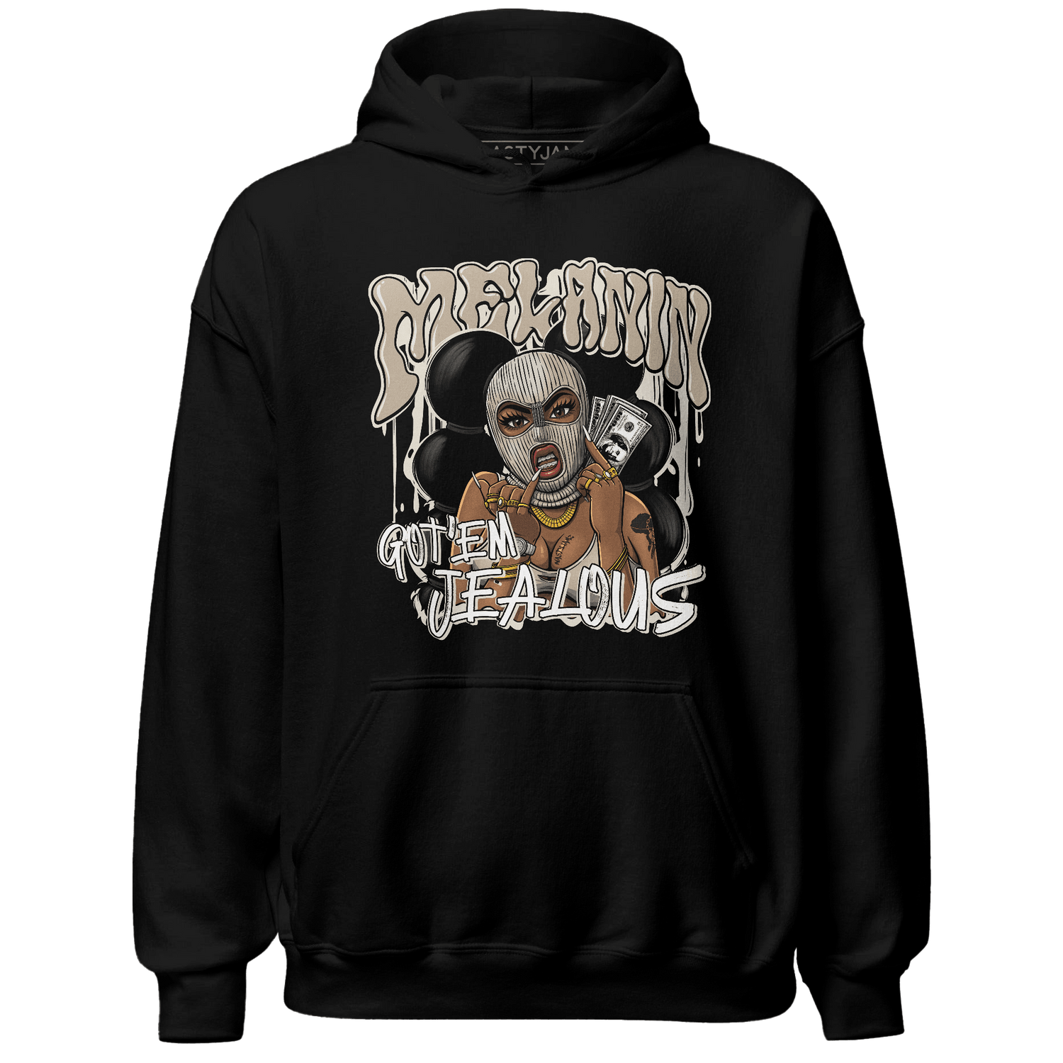 Latte 1s Hoodie Match Melanin Got Em Jealous - NastyJamz