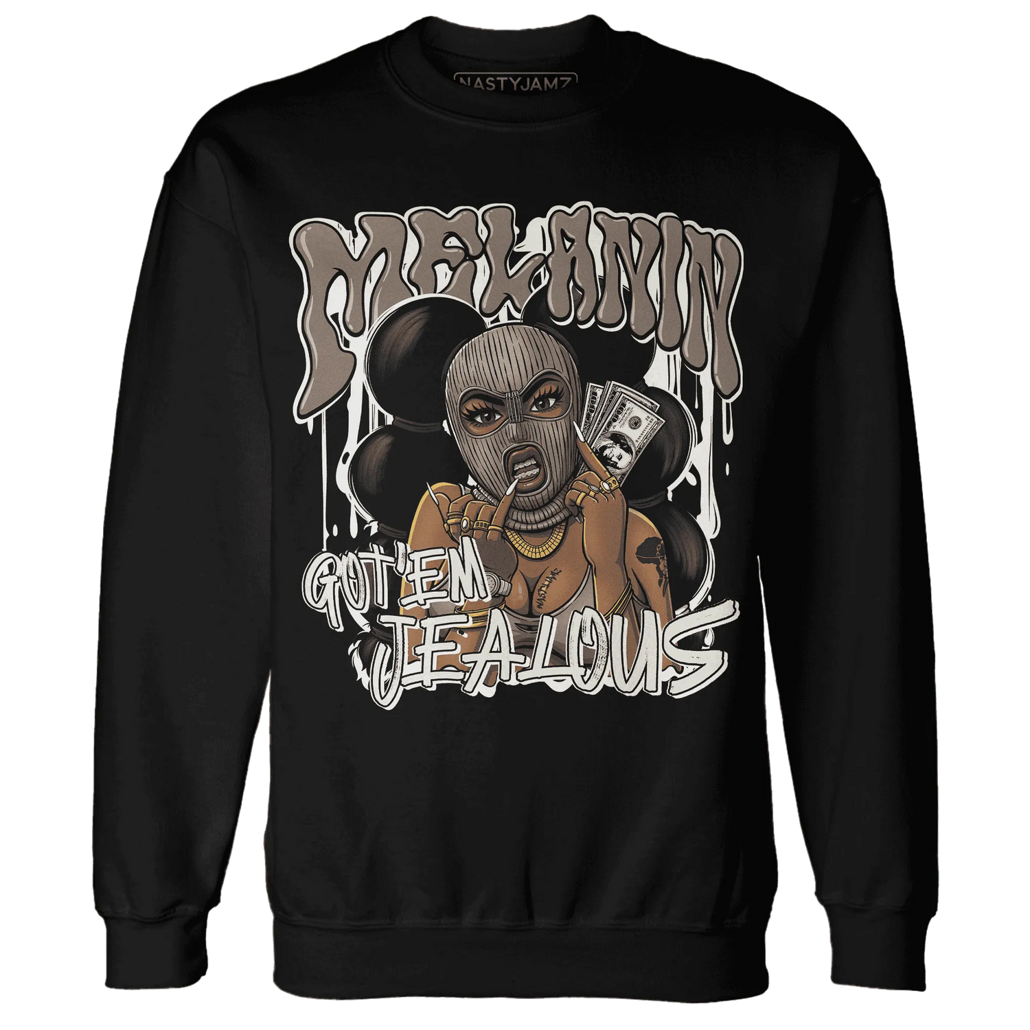 NastyJamz-Low-Mocha-1s-Sweatshirt-Match-Melanin-Got-Em-Jealous