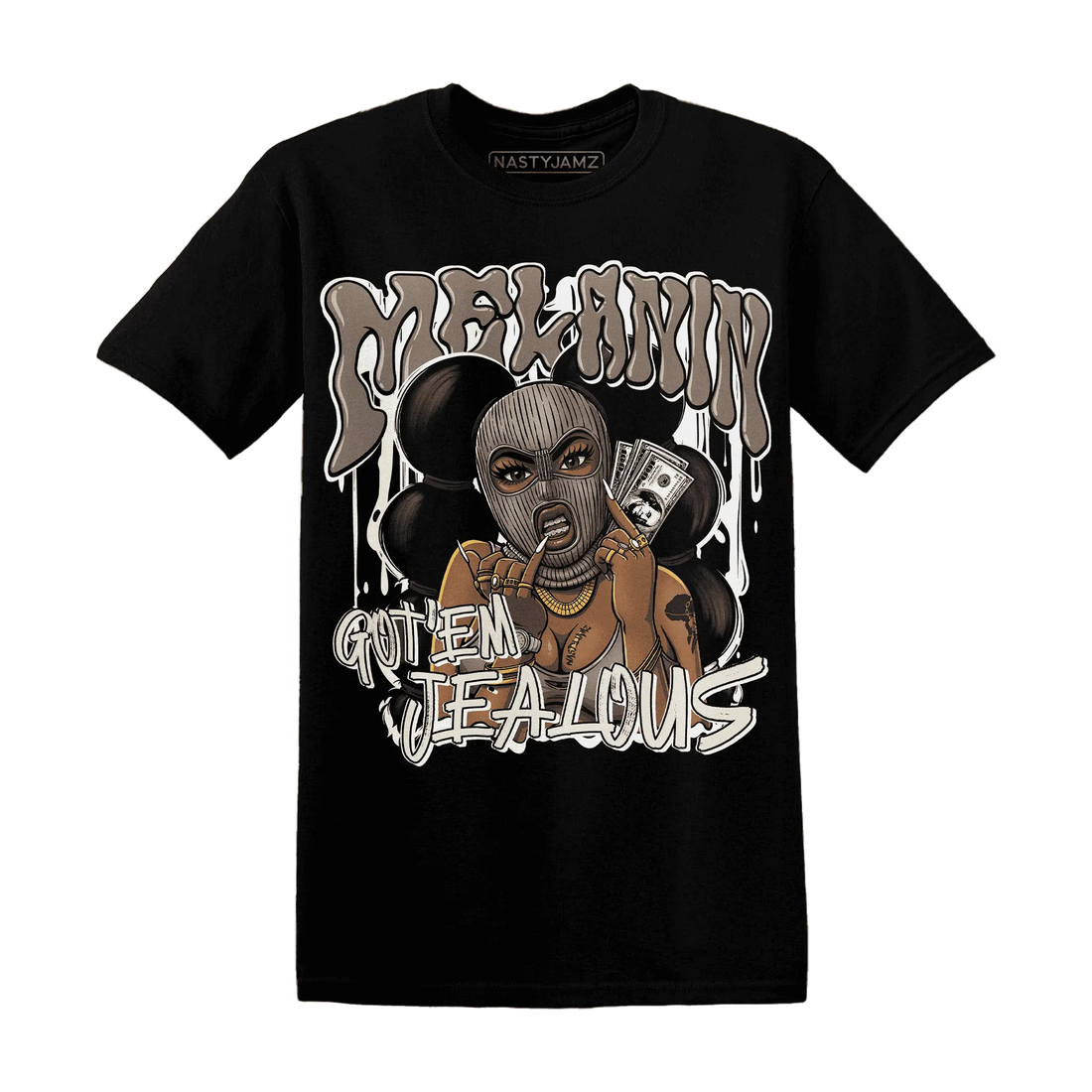 NastyJamz-Low-Mocha-1s-T-Shirt-Match-Melanin-Got-Em-Jealous