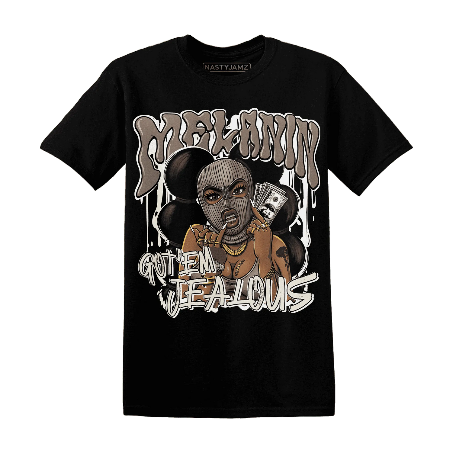 NastyJamz-Low-Mocha-1s-T-Shirt-Match-Melanin-Got-Em-Jealous