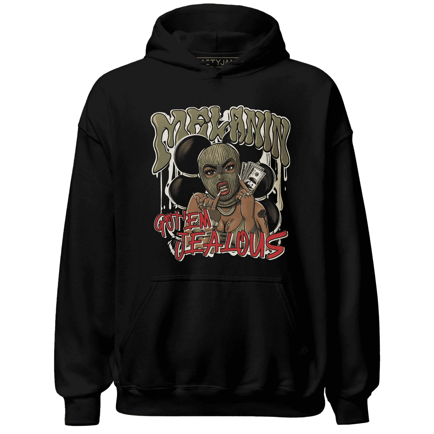 NastyJamz-Medium-Olive-1s-Hoodie-Match-Melanin-Got-Em-Jealous