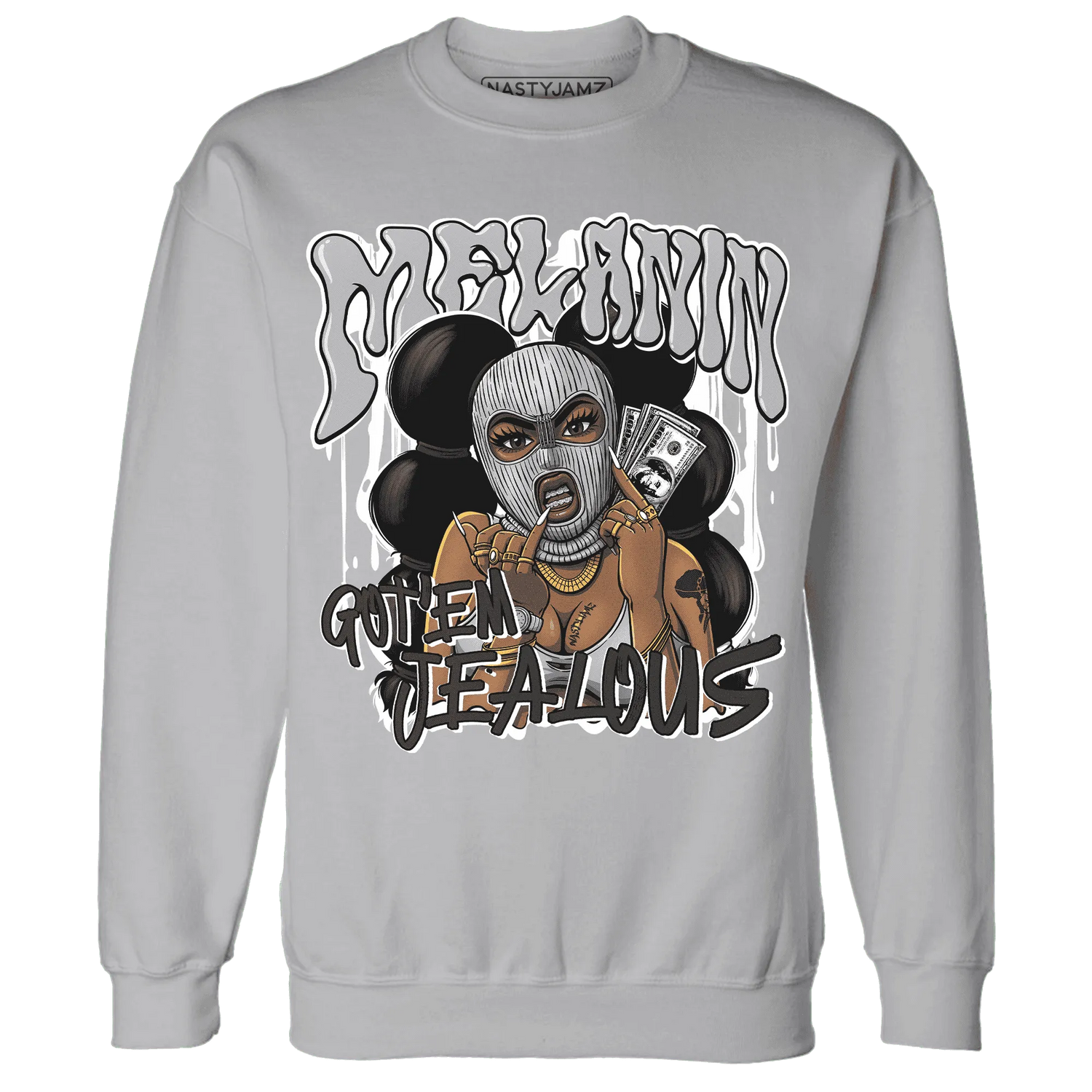 Wolf-Grey-1s-Sweatshirt-Match-Melanin-Got-Em-Jealous