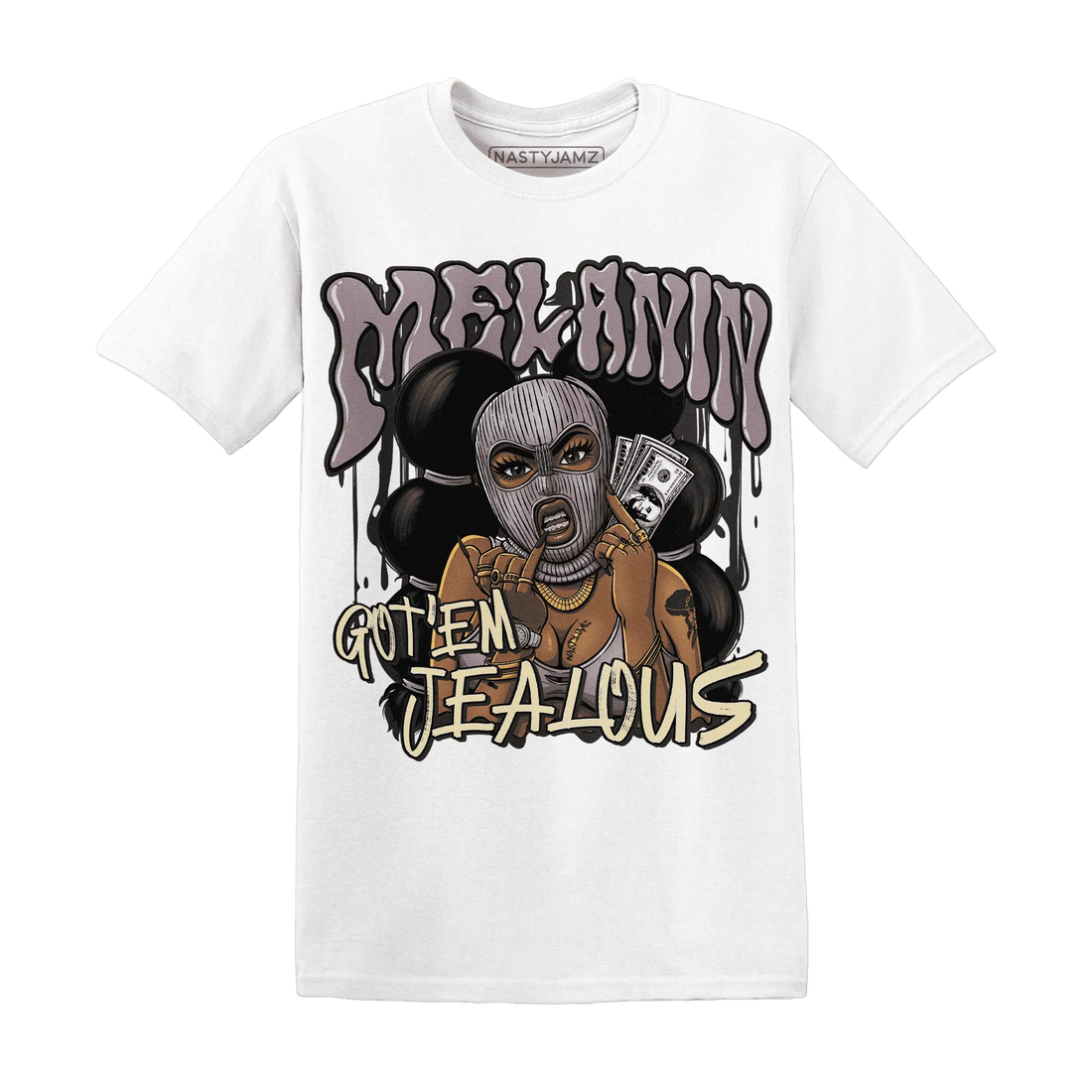 NastyJamz-Black-Violet-Ore-3s-T-Shirt-Match-Melanin-Got-Em-Jealous