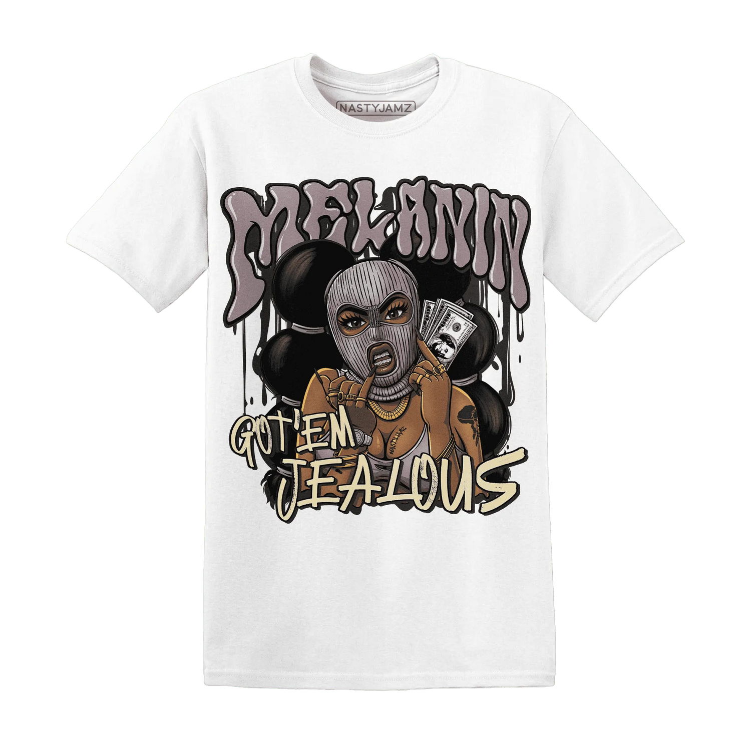 NastyJamz-Black-Violet-Ore-3s-T-Shirt-Match-Melanin-Got-Em-Jealous