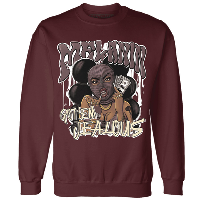 NastyJamz-Burgundy-Crush-3s-Sweatshirt-Match-Melanin-Got-Em-Jealous