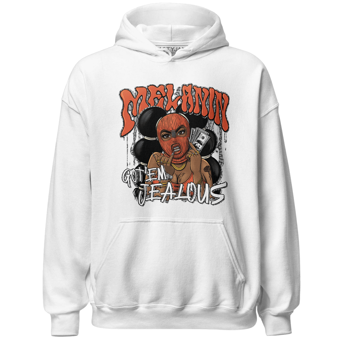 Georgia Peach 3s Hoodie Match Melanin Got Em Jealous - NastyJamz