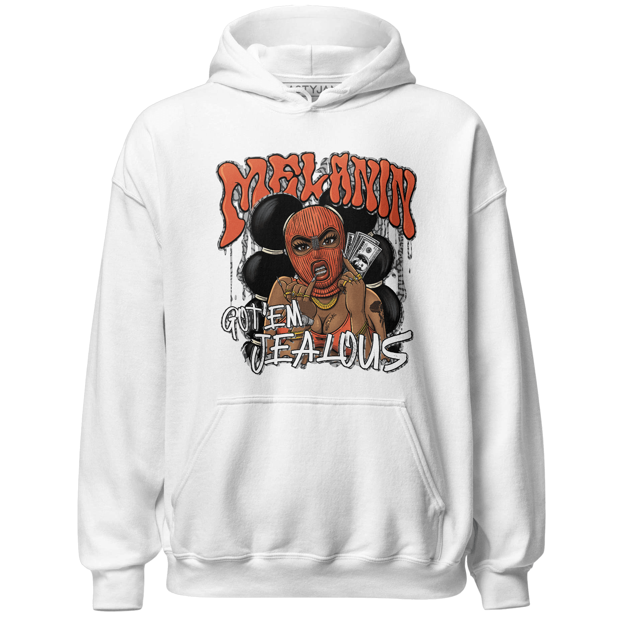 Georgia Peach 3s Hoodie Match Melanin Got Em Jealous - NastyJamz