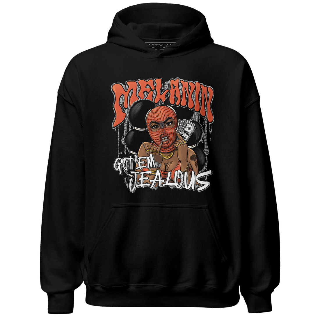 Georgia Peach 3s Hoodie Match Melanin Got Em Jealous - NastyJamz