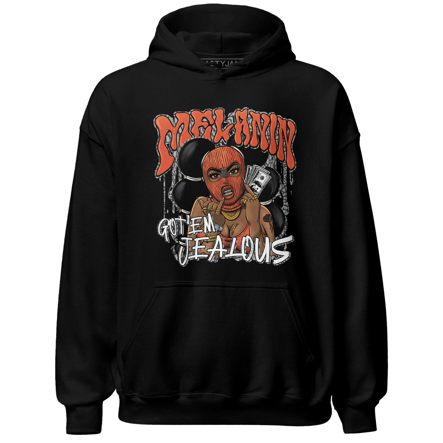 Georgia Peach 3s Hoodie Match Melanin Got Em Jealous - NastyJamz