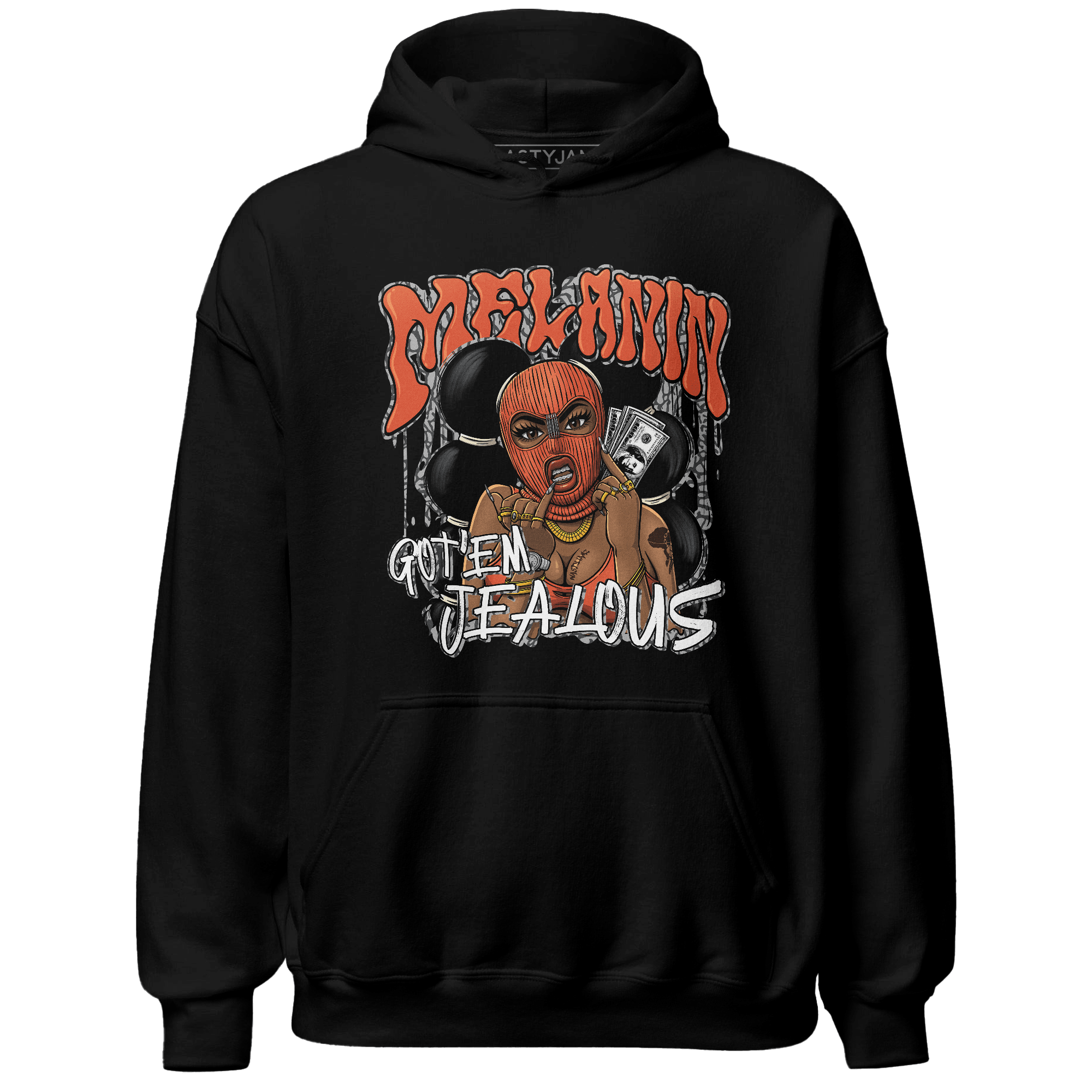 Georgia Peach 3s Hoodie Match Melanin Got Em Jealous - NastyJamz