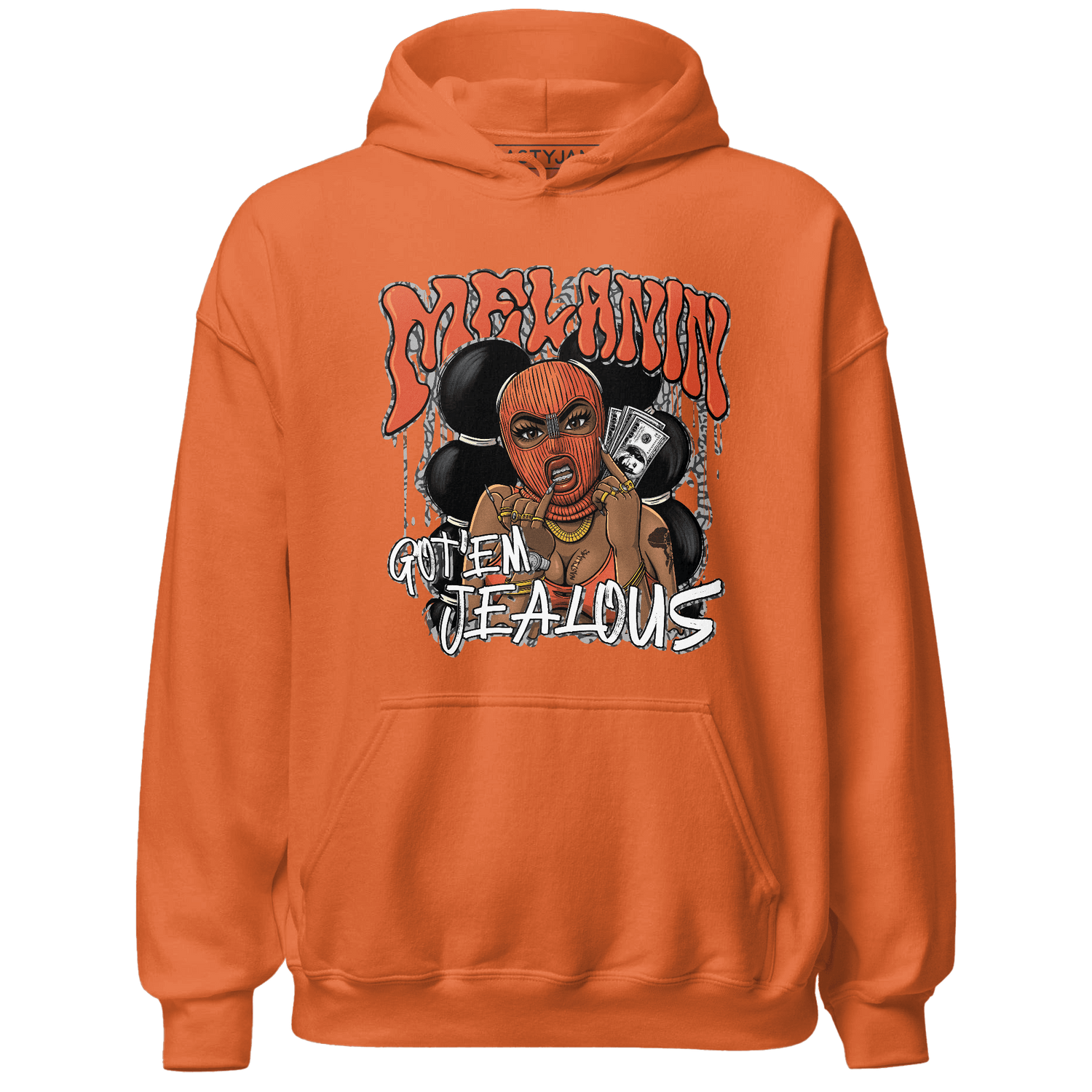 Georgia Peach 3s Hoodie Match Melanin Got Em Jealous - NastyJamz