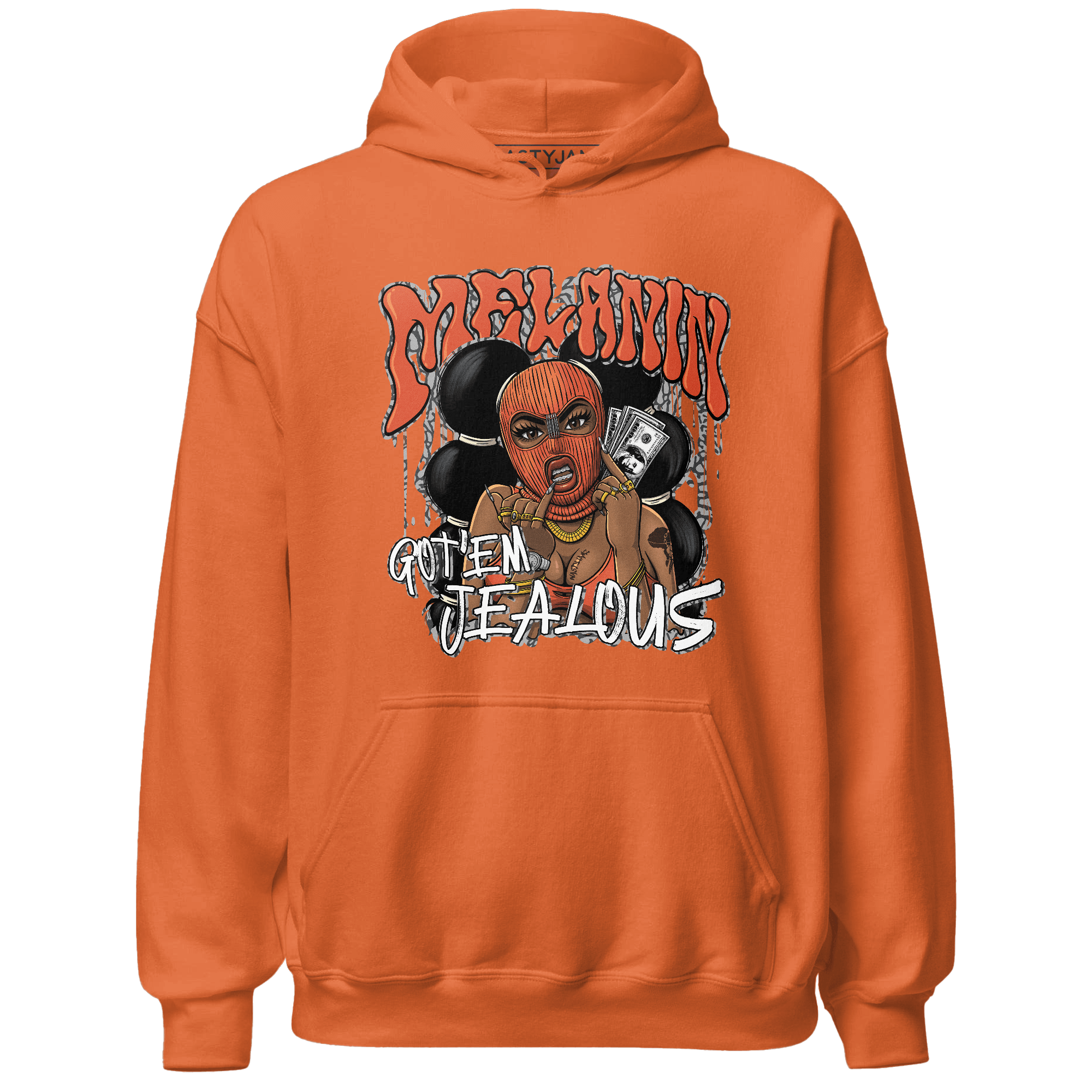 Georgia Peach 3s Hoodie Match Melanin Got Em Jealous - NastyJamz
