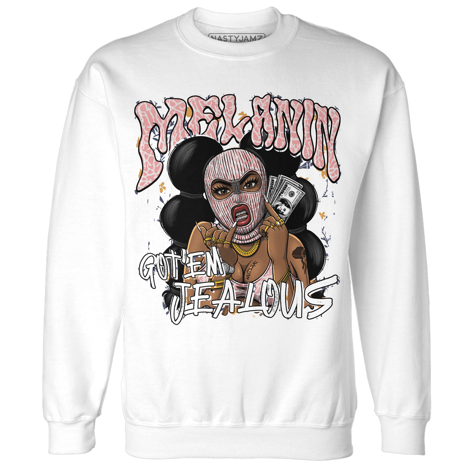Red Stardust 3s Sweatshirt Match Melanin Got Em Jealous - NastyJamz