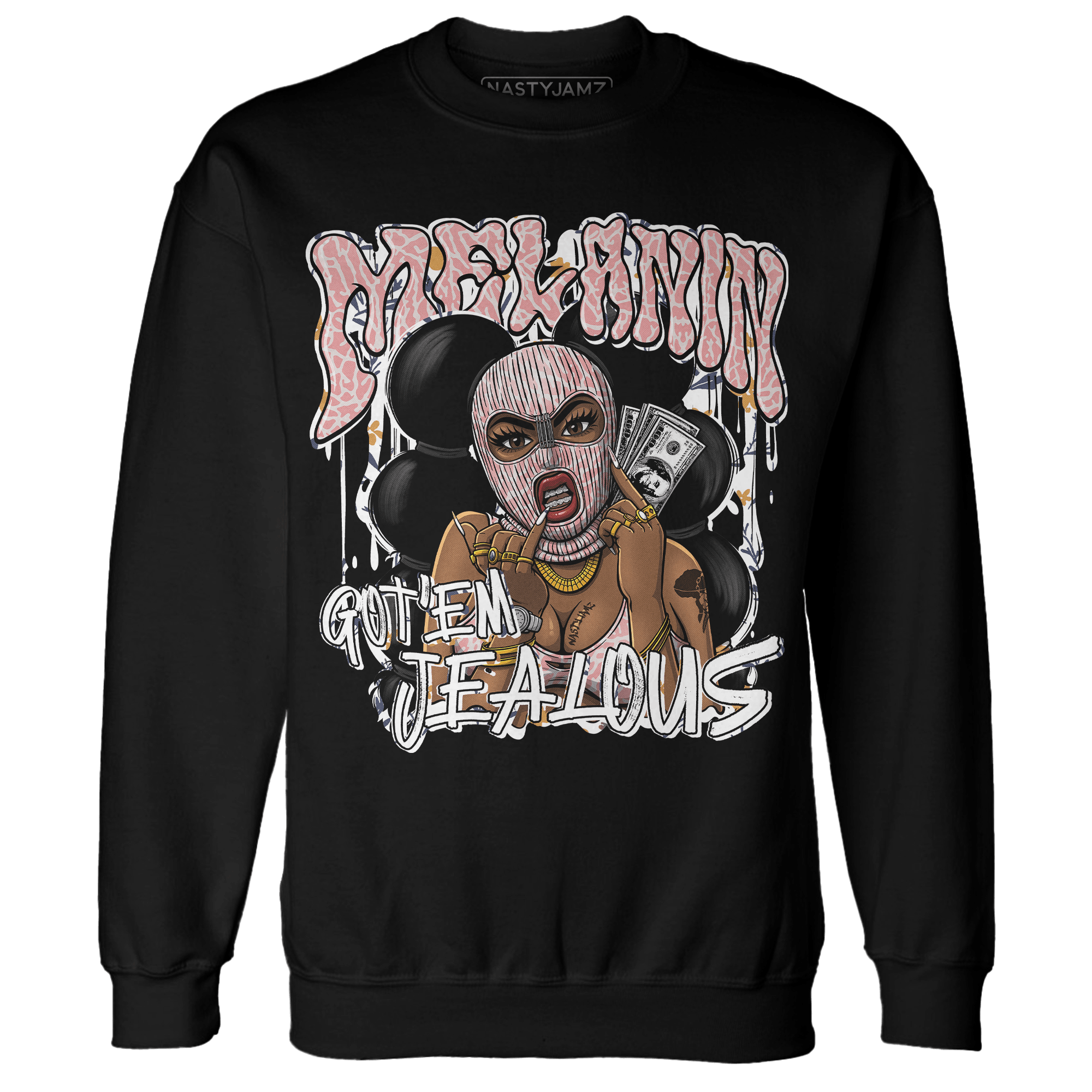 Red Stardust 3s Sweatshirt Match Melanin Got Em Jealous - NastyJamz